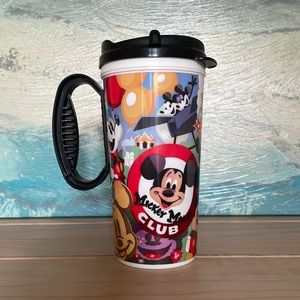 WALT DISNEY WORLD mug black white Mickey Mouse Club Minnie Mouse EUC